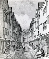 Winchester Street, London Wall, publié en 1814